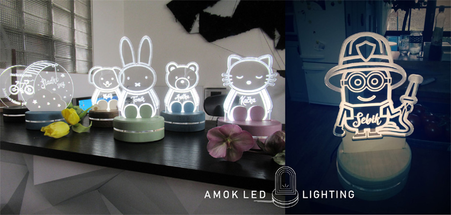 DEKOR LED LAMPY: Amok Led Lighting